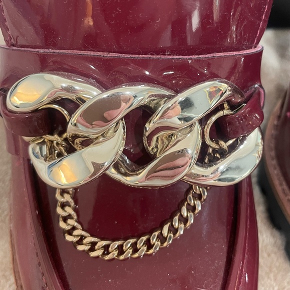 Antonio Melani Chunky Lug Platform Shoe Burgundy (8M) NWT - Picture 6 of 9